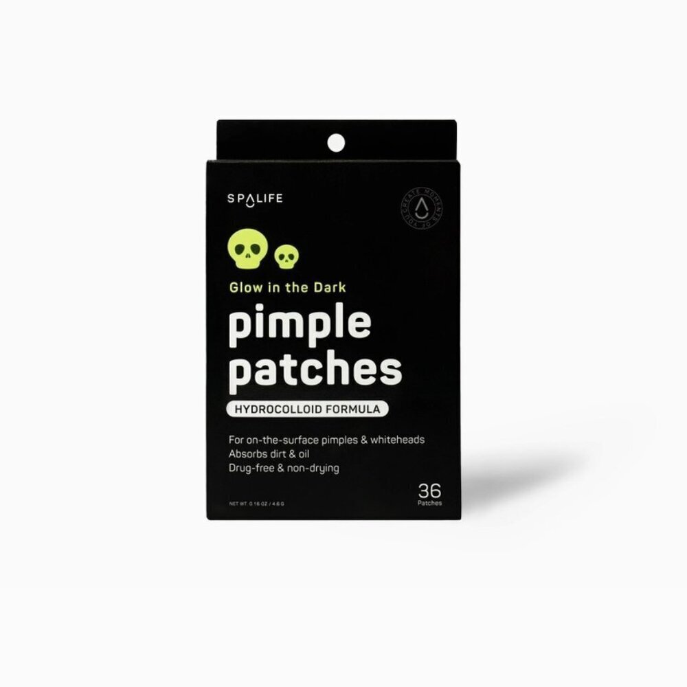 SpaLife Glow in the Dark Skulls Halloween Pimple Patches 72